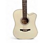 Used Takamine GD37CE Pearl White Acoustic Electric Guitar