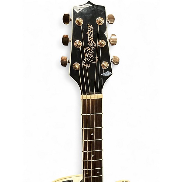 Used Takamine GD37CE Pearl White Acoustic Electric Guitar