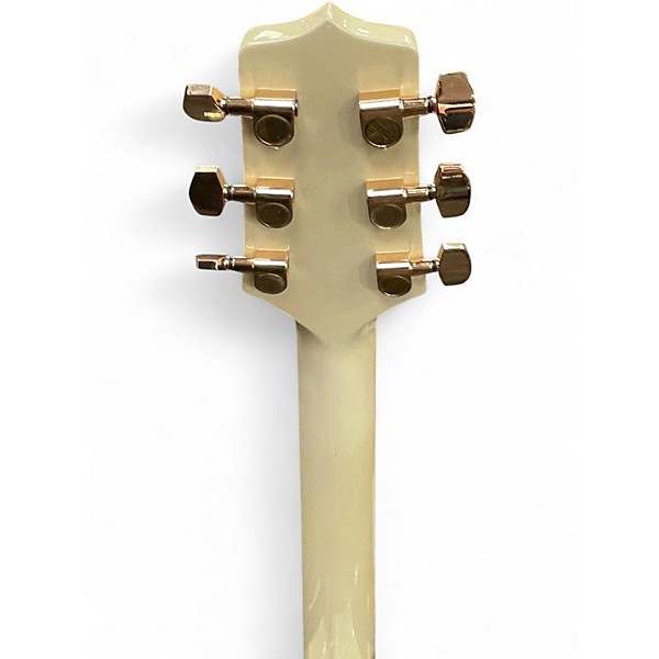 Used Takamine GD37CE Pearl White Acoustic Electric Guitar