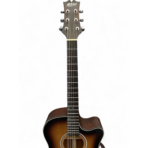 Used Mitchell T413CEBST Brown Sunburst Acoustic Electric Guitar