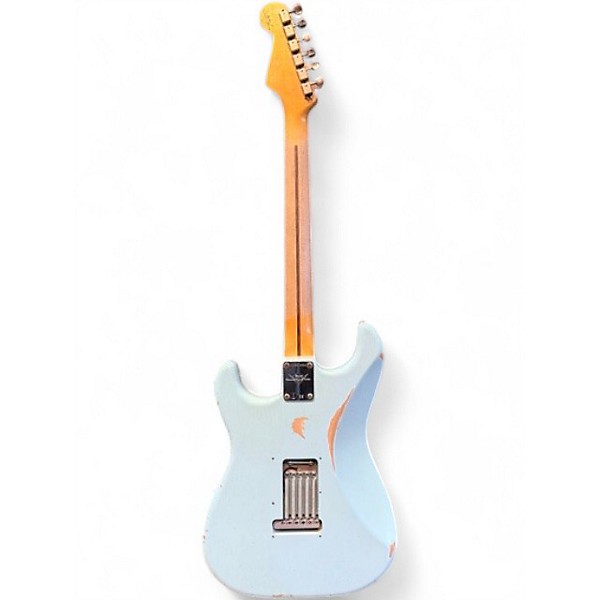 Used 2021 Fender 1957 Relic Stratocaster FADED DAPHNE BLUE Solid Body Electric Guitar