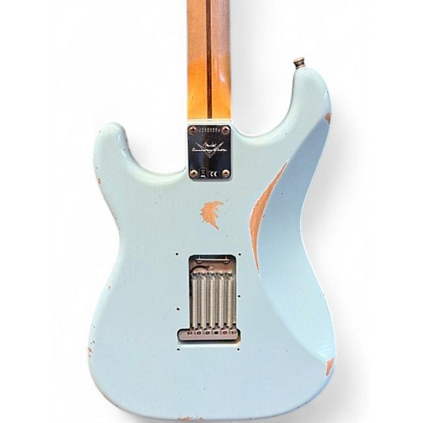 Used 2021 Fender 1957 Relic Stratocaster FADED DAPHNE BLUE Solid Body Electric Guitar