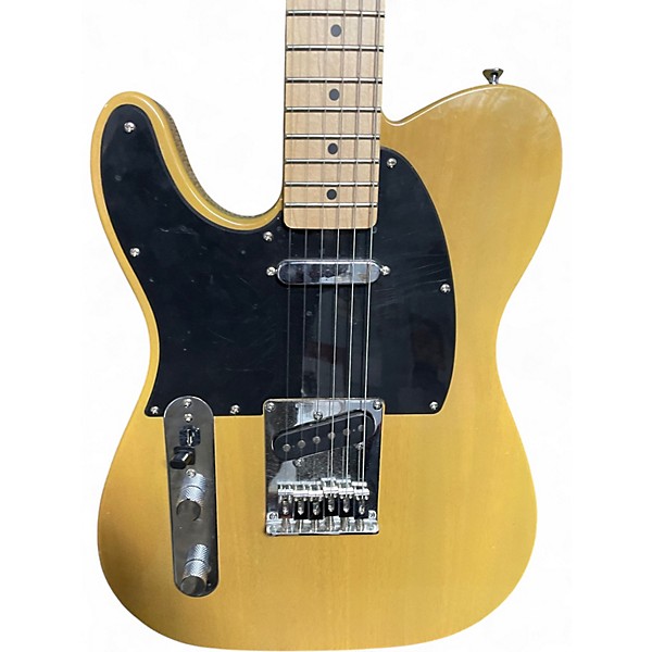 Used Squier Affinity Telecaster Left Handed Trans Brown Electric Guitar