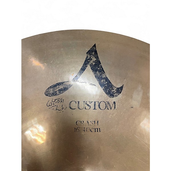 Used 2024 Zildjian 16in A Custom Crash Cymbal