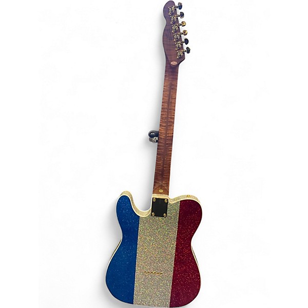 Used Firefly BUCK OWENS TRIBUTE Red White and Blue Solid Body Electric Guitar