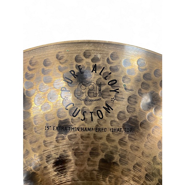 Used MEINL 15in PURE ALLOY CUSTOM PAIR Cymbal
