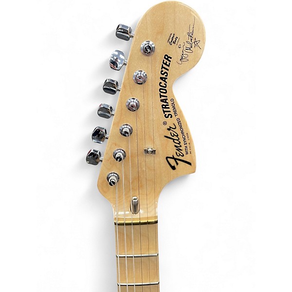 Used Fender Artist Series Yngwie Malmsteen Stratocaster Olympic White Solid Body Electric Guitar