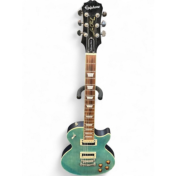 Used Epiphone Les Paul Traditional PRO II CYAN Solid Body Electric Guitar