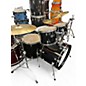 Used Ludwig 5 Piece Accent Black Drum Kit