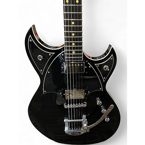 Used Reverend REEVES GABREL SPACEHAWK Black Solid Body Electric Guitar