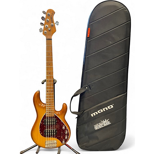 Used Ernie Ball Music Man StingRay5 Special HH Hot Honey Electric Bass Guitar