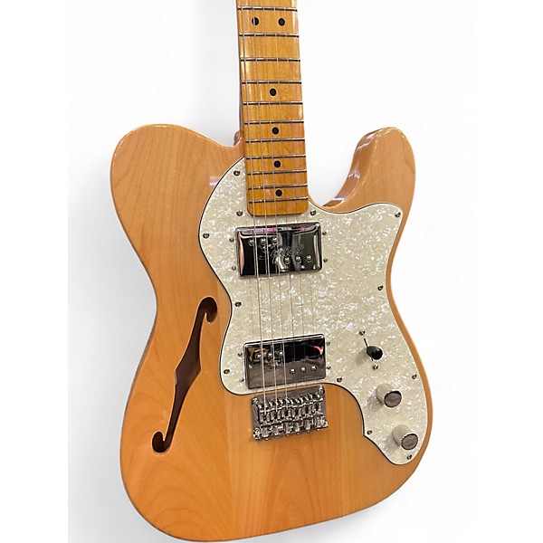 Used Squier Classic Vibe 70s Thinline Telecaster Natural Hollow Body Electric Guitar