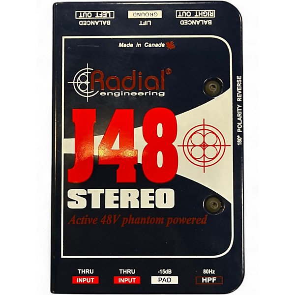 Used Radial Engineering J48 STEREO ACTIVE DIRECT BOX Direct Box