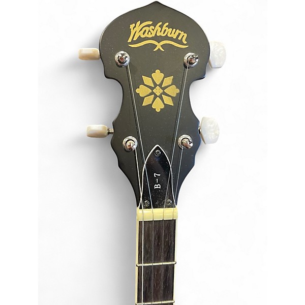 Used Washburn B7 Natural Banjo