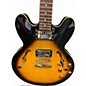 Used Epiphone Dot Deluxe Flametop Vintage Sunburst Hollow Body Electric Guitar