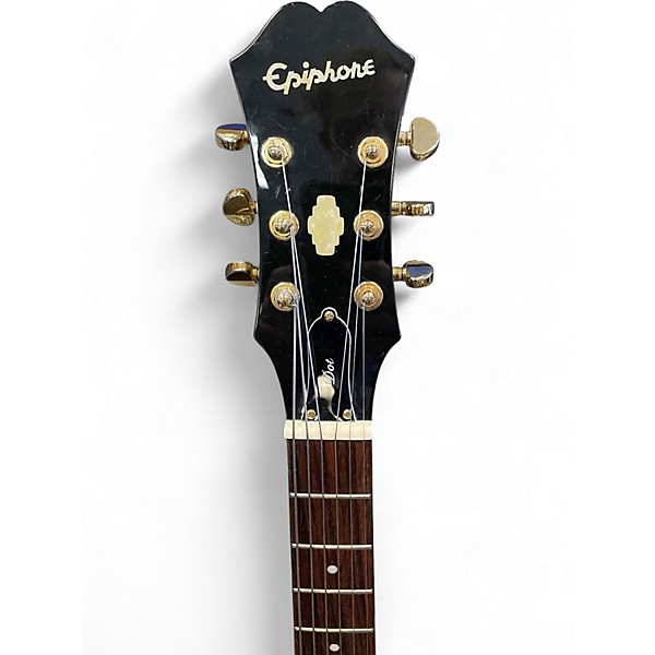 Used Epiphone Dot Deluxe Flametop Vintage Sunburst Hollow Body Electric Guitar
