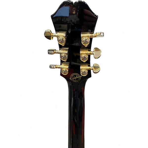 Used Epiphone Dot Deluxe Flametop Vintage Sunburst Hollow Body Electric Guitar