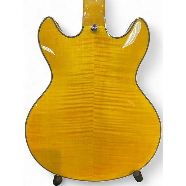 Used D'Angelico PREMIER MINI DC Amber Hollow Body Electric Guitar