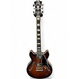 Used D'Angelico DAPMDCBRBNS Brown Burst Hollow Body Electric Guitar