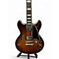 Used D'Angelico DAPMDCBRBNS Brown Burst Hollow Body Electric Guitar