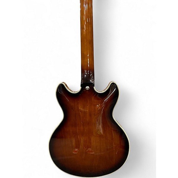Used D'Angelico DAPMDCBRBNS Brown Burst Hollow Body Electric Guitar