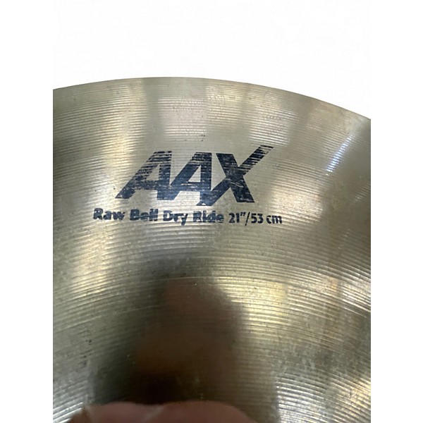 Used SABIAN 21in AAX Raw Bell Dry Ride Cymbal