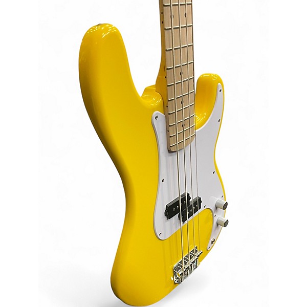 Used Squier Sonic Precision Yellow Electric Bass Guitar