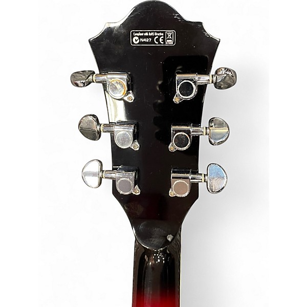 Used Ibanez AF75 Trans Red Hollow Body Electric Guitar
