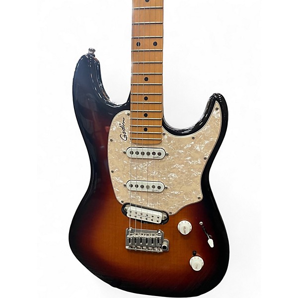 Used Godin Progression Plus VI 2 Tone Sunburst Solid Body Electric Guitar