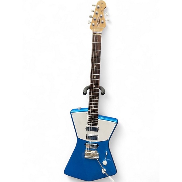 Used Sterling by Music Man ST VINCENT METAL FLAKE BLUE Solid Body Electric Guitar