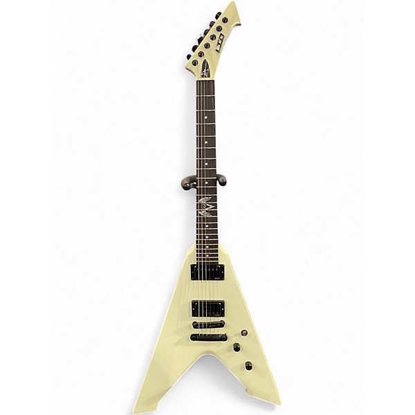 Used ESP LTD James Hetfield Vulture Olympic White Solid Body Electric Guitar