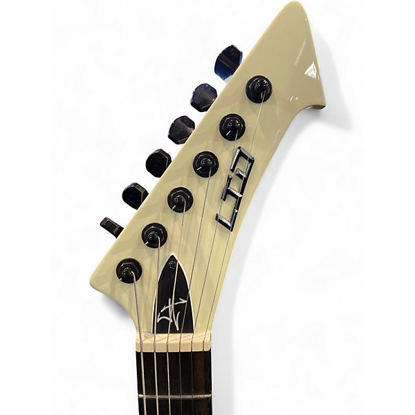 Used ESP LTD James Hetfield Vulture Olympic White Solid Body Electric Guitar
