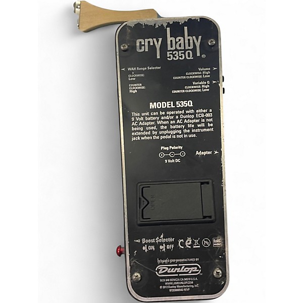 Used Dunlop 535Q Cry Baby Multi-Wah Effect Pedal