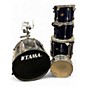 Used TAMA 5 Piece Rockstar Dark Blue Drum Kit thumbnail
