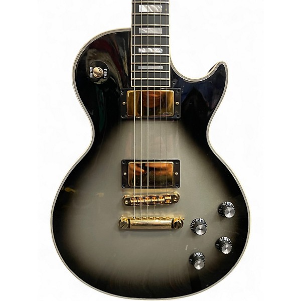 Used Gibson Les Paul Custom Silverburst Solid Body Electric Guitar
