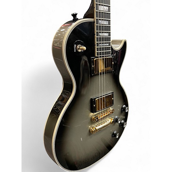 Used Gibson Les Paul Custom Silverburst Solid Body Electric Guitar
