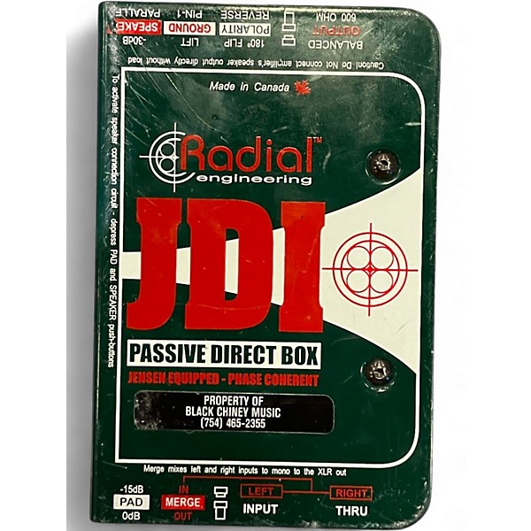 Used Radial Engineering JDI Passive DI Box Direct Box