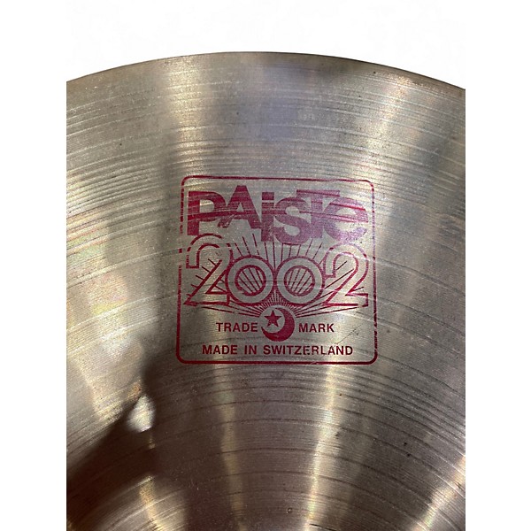 Used Paiste 14in Alpha Sound Edge 2002 Hi Hat Pair Cymbal