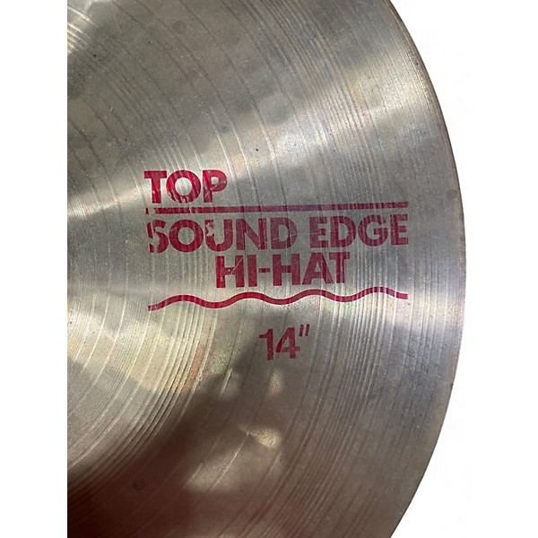 Used Paiste 14in Alpha Sound Edge 2002 Hi Hat Pair Cymbal