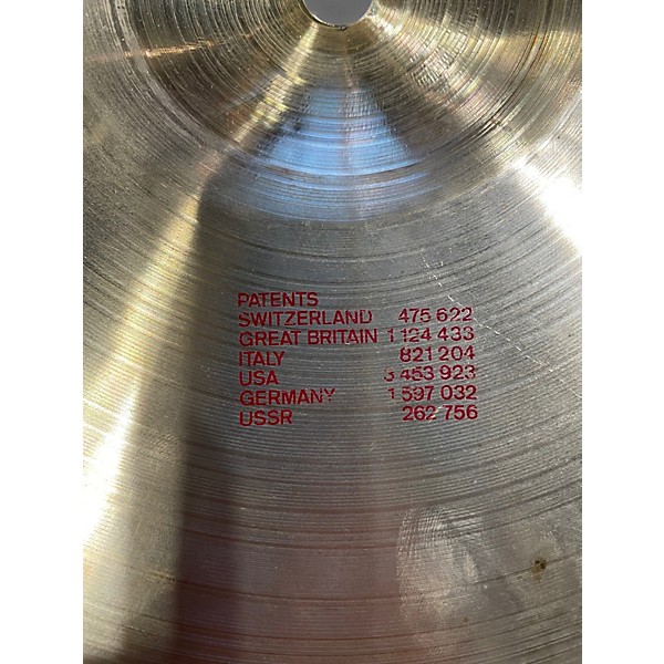 Used Paiste 14in Alpha Sound Edge 2002 Hi Hat Pair Cymbal