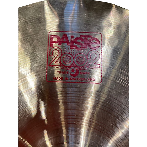 Used Paiste 14in Alpha Sound Edge 2002 Hi Hat Pair Cymbal