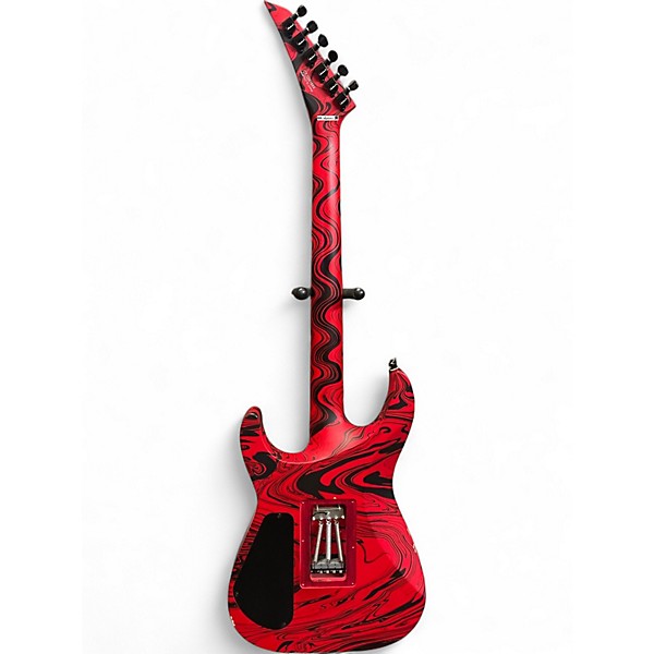 Used Jackson SOLOIST SLX DX RED AND BLACK SWIRL Solid Body Electric Guitar