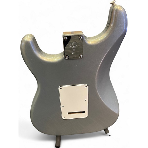 Used Fender Player Stratocaster with EMG DG20 Pickups + Original Pickups Silver Sparkle (w/ a hint of gold) Solid Body Ele...