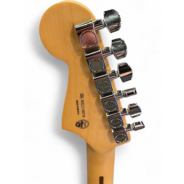 Used Fender Player Stratocaster with EMG DG20 Pickups + Original Pickups Silver Sparkle (w/ a hint of gold) Solid Body Ele...