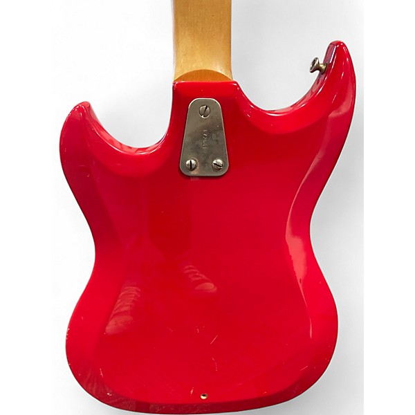 Used Hagstrom HII-B Candy Apple Red Solid Body Electric Guitar