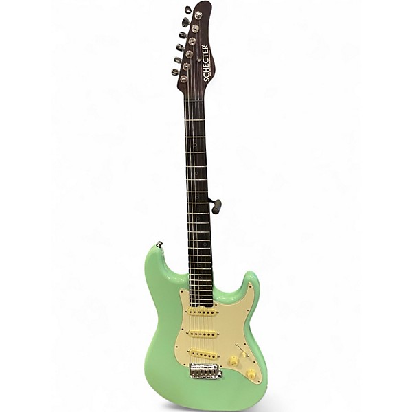 Used Schecter Guitar Research Nick Johnston USA Signature Stratocaster Surf Green Solid Body Electric Guitar