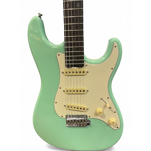 Used Schecter Guitar Research Nick Johnston USA Signature Stratocaster Surf Green Solid Body Electric Guitar