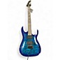 Used Ibanez GRGA120QA TRANSPARENT BLUE BURST Solid Body Electric Guitar thumbnail