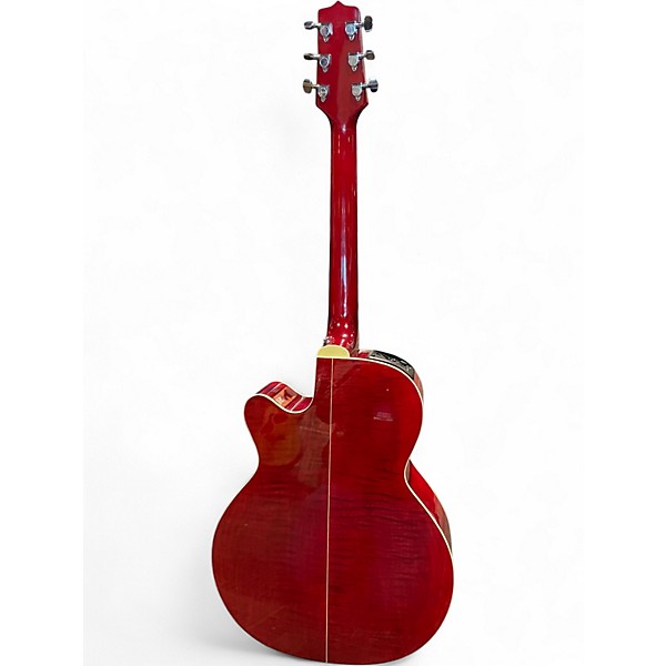 Used Takamine EG440C Trans Red Acoustic Electric Guitar