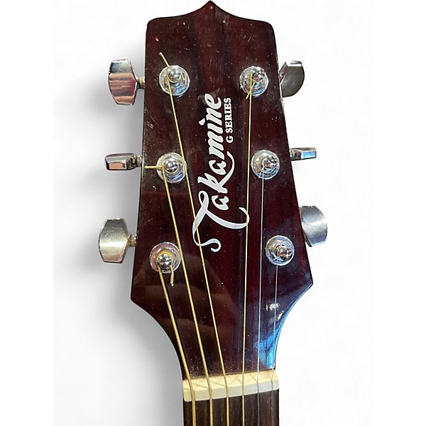 Used Takamine EG440C Trans Red Acoustic Electric Guitar